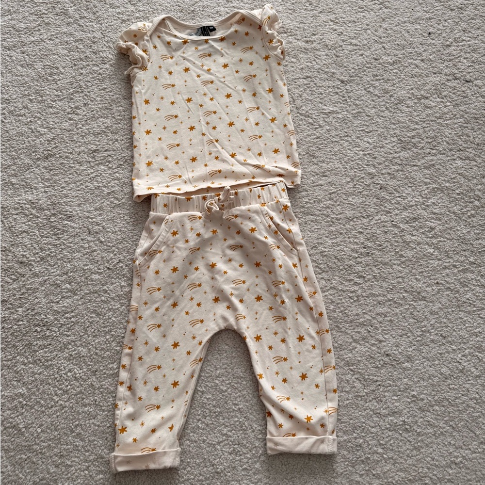 Star Print Baby Outfit
